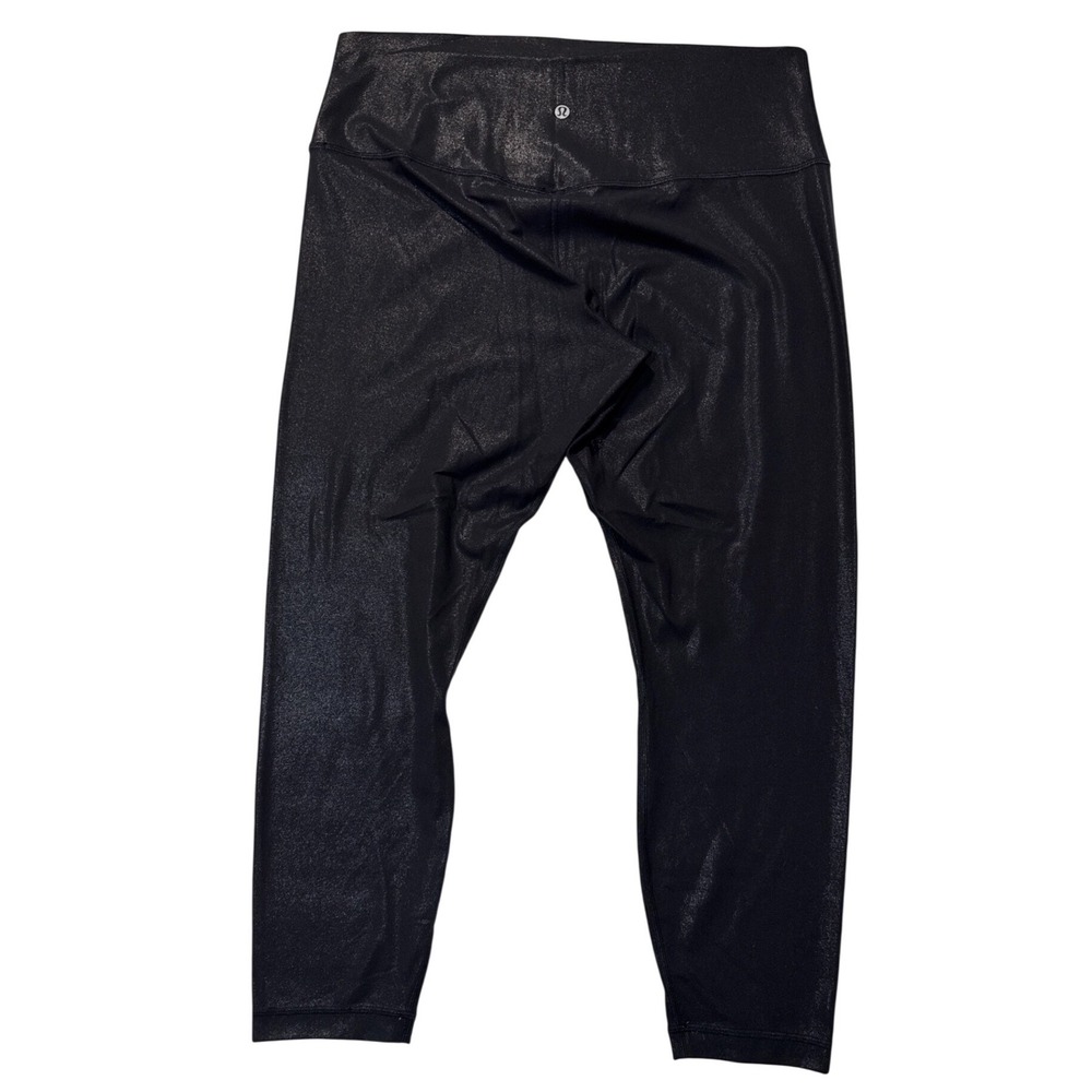 Lululemon Athletica Align High- Rise Radiate Foil Print Black Leggings - 16